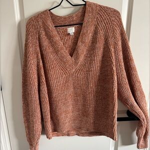 a new day V-Neck Sweater in Warm Tan